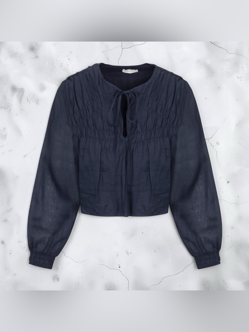 Nwt Rebecca Taylor Anya Ramie Blouse